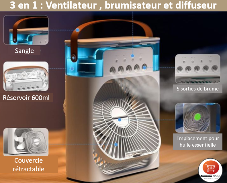 Ventilateur, climatiseur portable, Air Breezer™